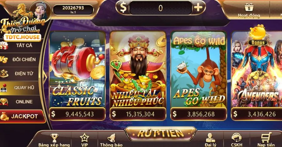 Trò chơi nổ hũ tại TOT88 - trang web casino uy tín